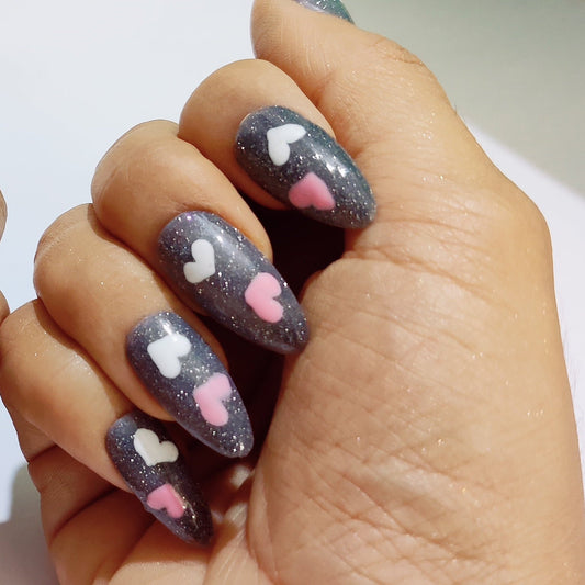 All Hearts Press On Nails 1