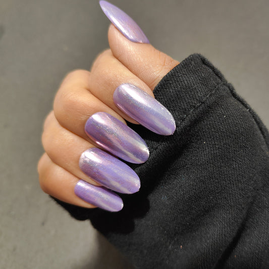 Ombre Chrome Nails Press On Nails