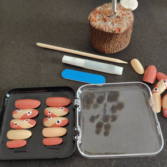 Shades Of Brown Press On Nails 1