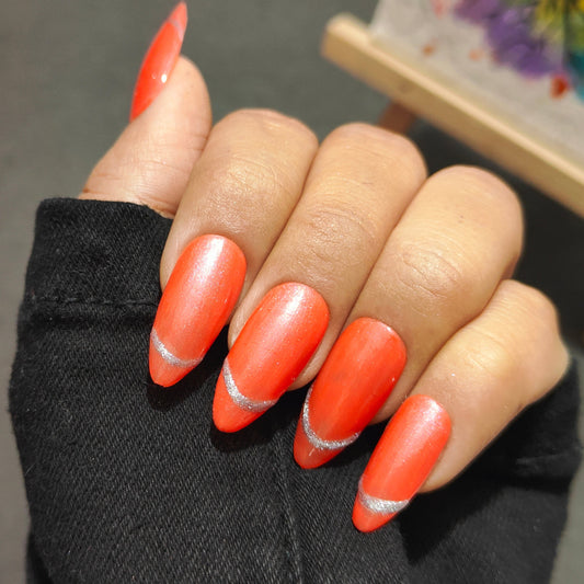 Sunrise Orange Press On Nails 1