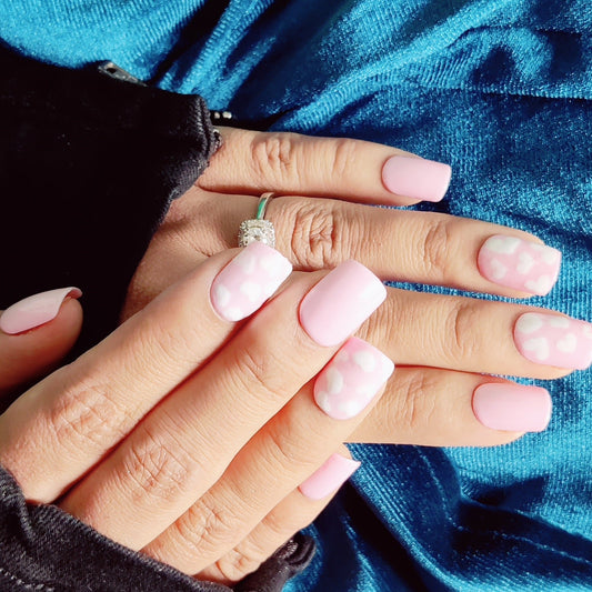 White Heart Love Press On Nails 1